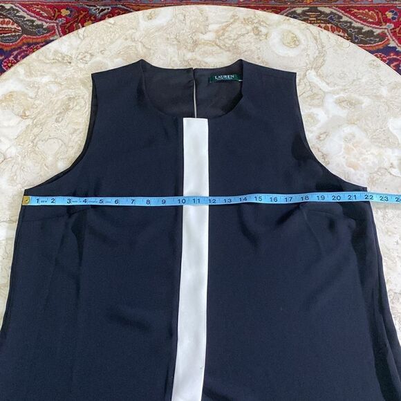 Lauren Ralph Lauren Black & White Sleeveless Top - Picture 10 of 12